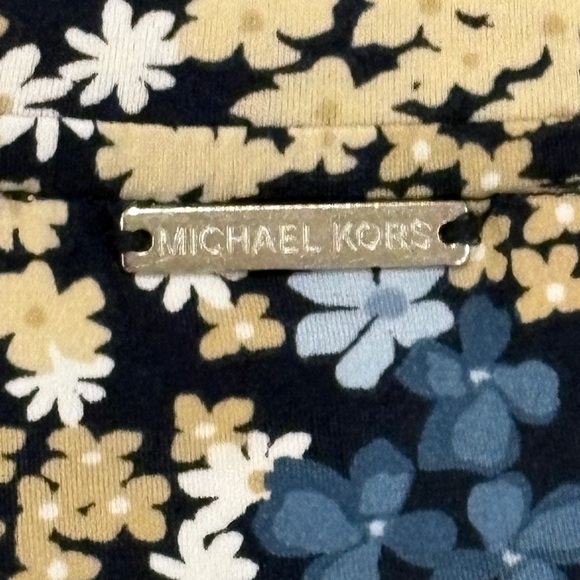 Michael Kors Navy Floral Top - Picture 6 of 6